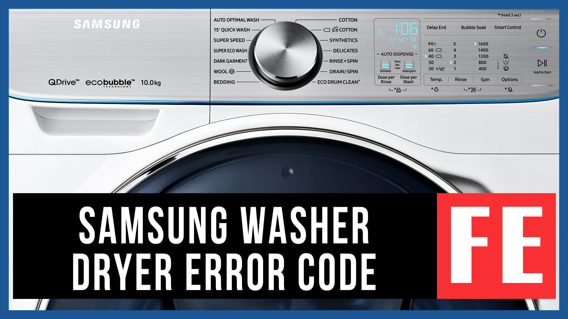 How to fix sud on samsung washer