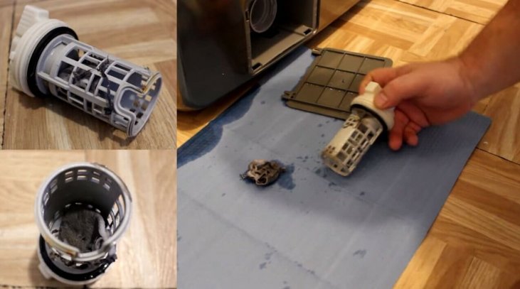 Tıkanmış filtre yıkama makinesi Samsung