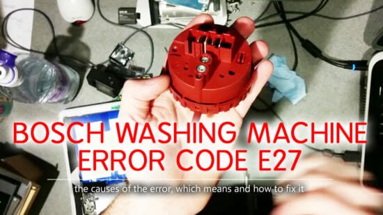 Bosch washer error code e27