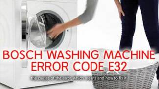 Bosch washer error code e32