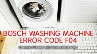 Bosch washer error code f04