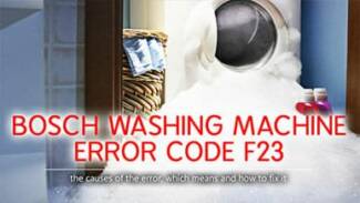 Bosch washer error code f23