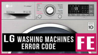 LG washer FE error code