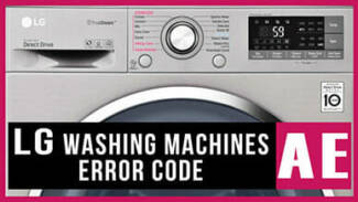 LG washers AE error code