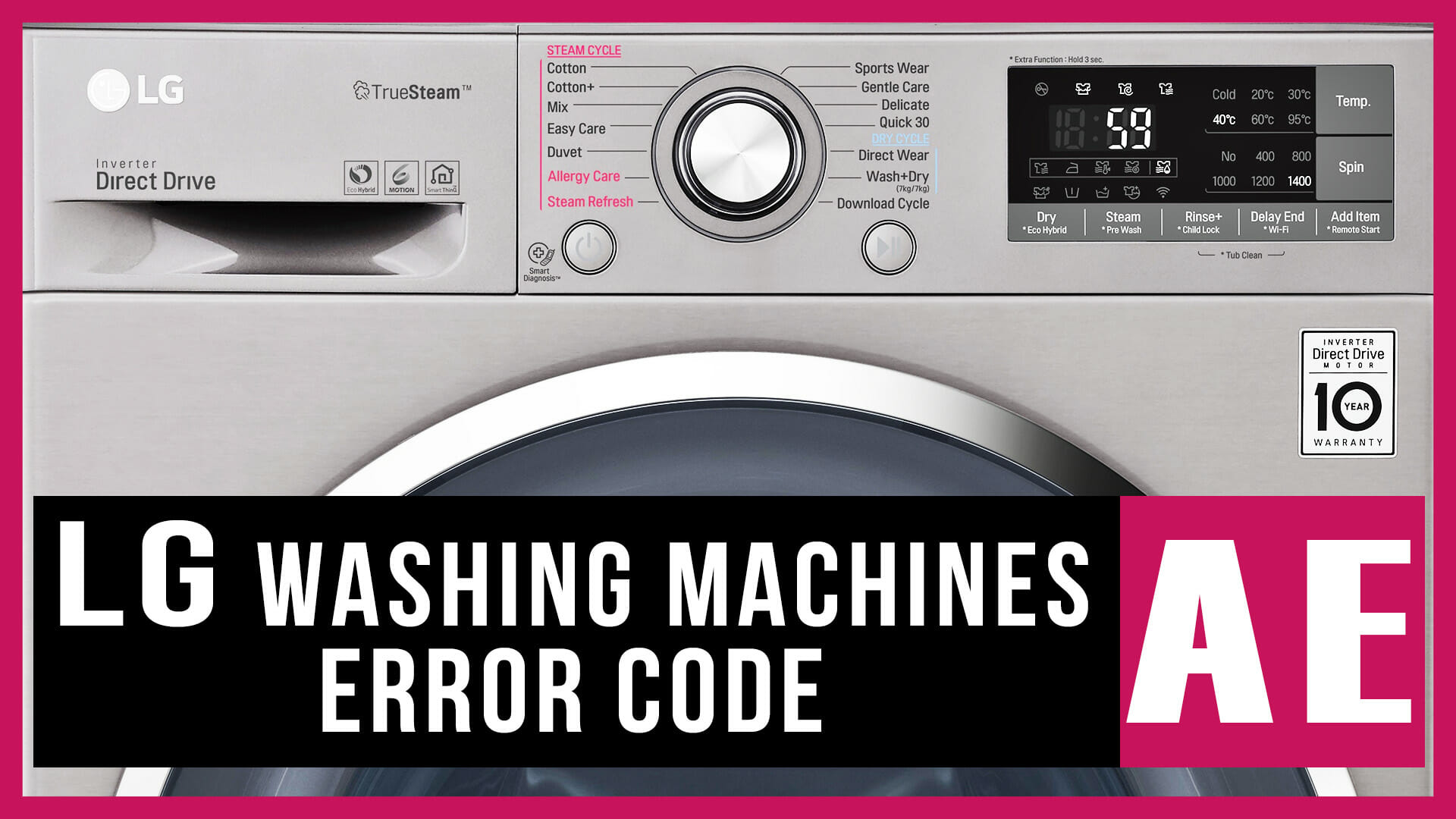 Lg Washers Error Code Ae Causes How Fix Problem