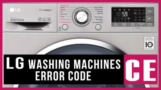 LG washing machines error code CE