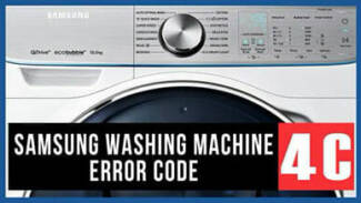Samsung washer 4C error code