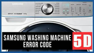Samsung washer 5D error code