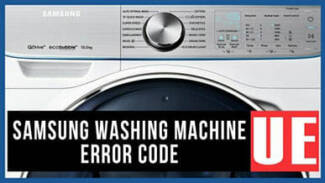 Samsung washer UE error code