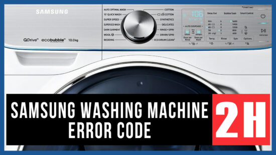 Samsung washing machine error code 2H
