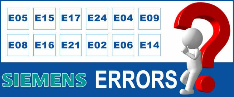 Siemens dishwasher error codes