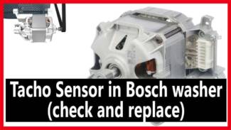 Tacho Sensor in Bosch washer (check and replace)