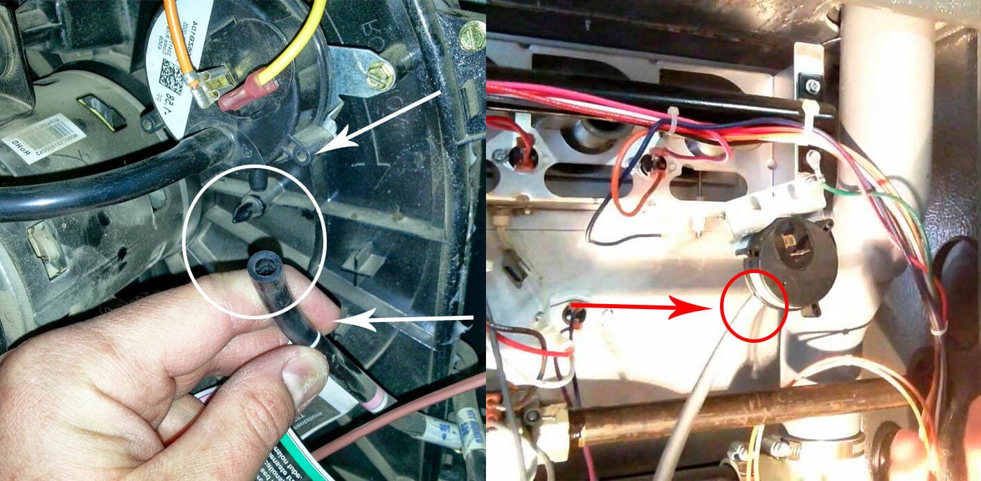 Pressure switch tube is disconnected in Samsung washer