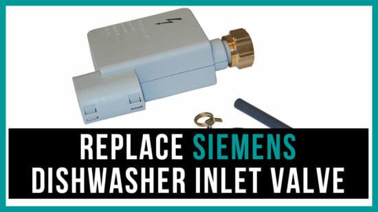 replace Siemens dishwasher inlet valve