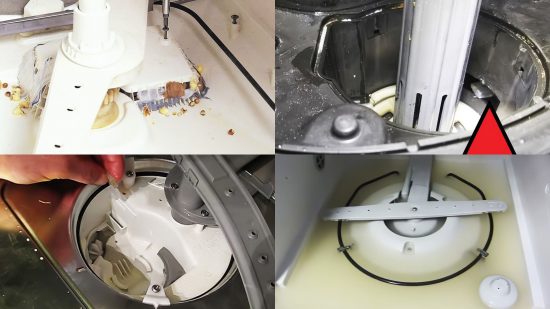 Blockage in the drain system in the LG dishwasher