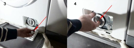 How to drain the water from the washing machine