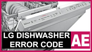 LG dishwasher error code AE