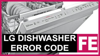 LG dishwasher error code FE