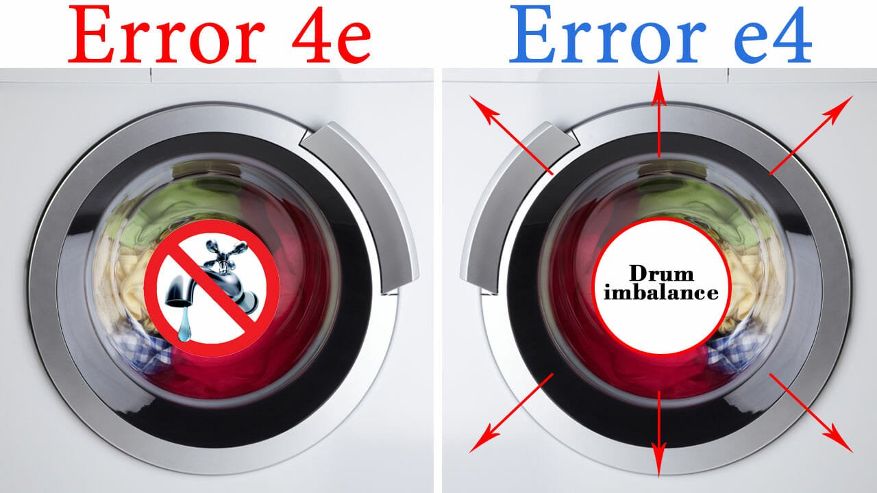 samsung washer 4e leaking water