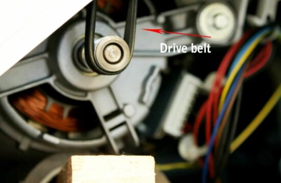 Weakened drive belt in washer Samsung