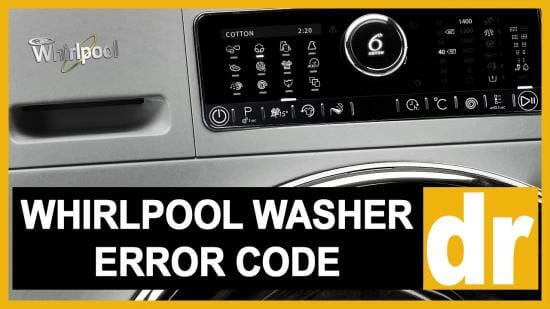 Whirlpool washer error code dr