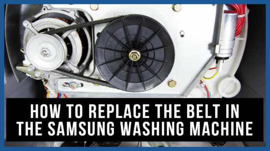 How to replace the belt in the Samsung washing machine