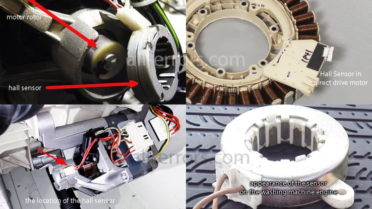 Hall sensor in a Samsung washing machine