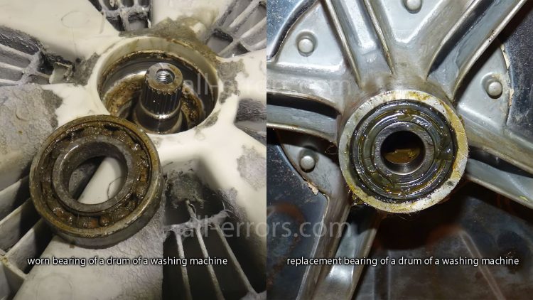 Problems with the bearing and the crosspiece of the washing machine Samsung