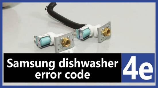 Samsung 4e error code dishwasher