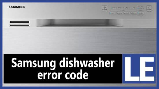 Samsung dishwasher error code LE