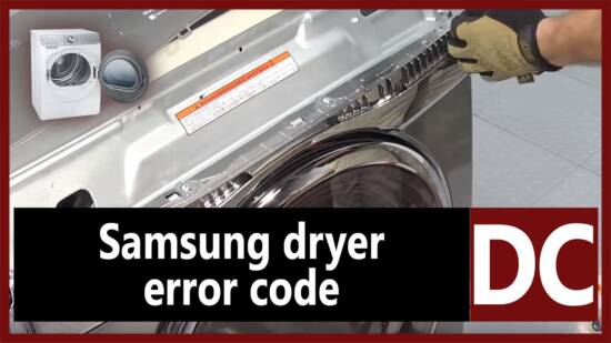 Samsung dryer error code DC