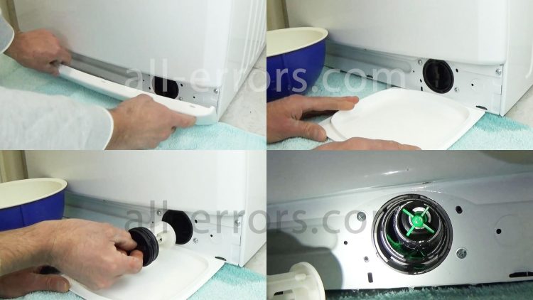 How to clean the filter of the Whirlpool Cabrio washing machine