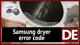 Samsung dryer error code DE