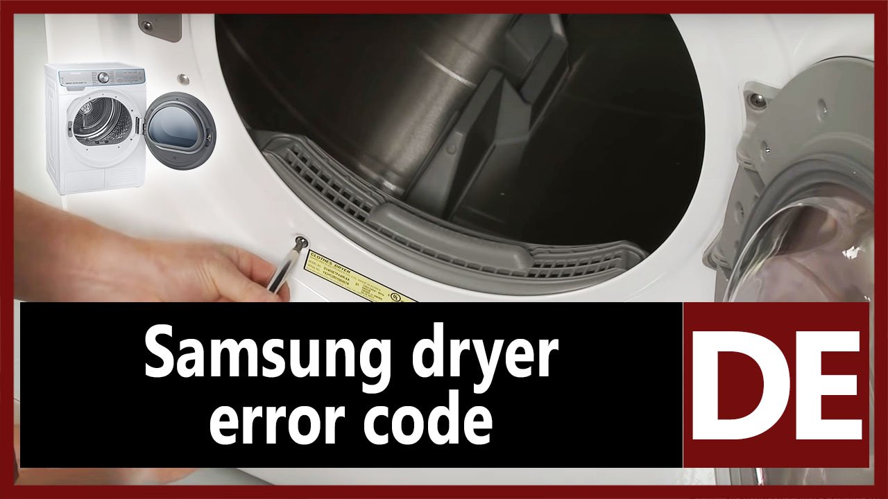 Diagnostic Error Codes Samsung Dryer DV422EWHDWR, 44% OFF