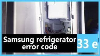 Samsung refrigerator error code 33 e