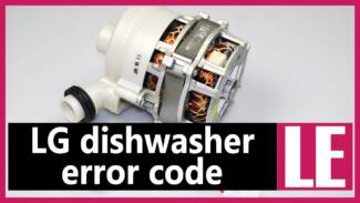 LG dishwasher error code LE