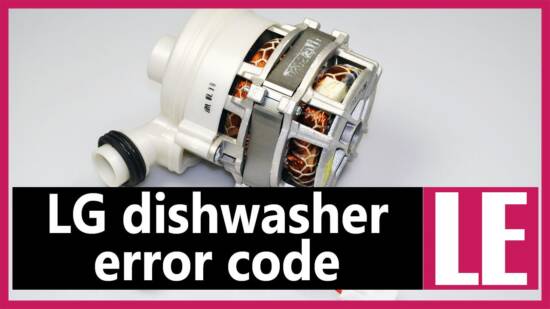 LG dishwasher error code LE