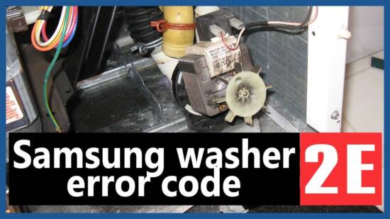 Samsung washer 2e error code