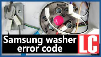 Samsung washer error code LC