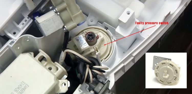 Faulty pressure switch
