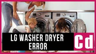 LG washer dryer combo Cd error code