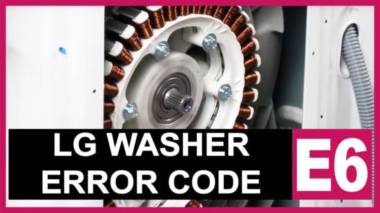 LG washer error code E6