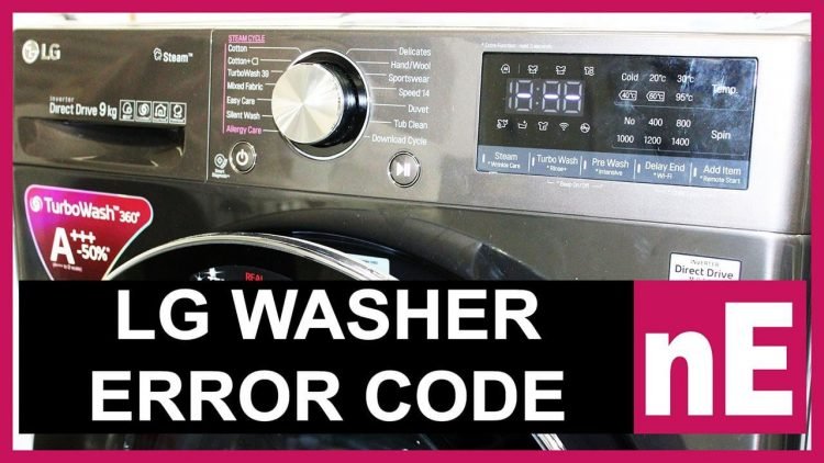 LG washer error code nE