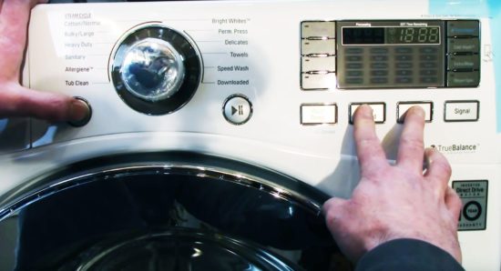 LG washer self test mode