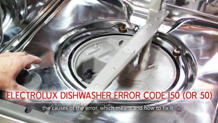 Electrolux dishwasher error code i50 (or 50)