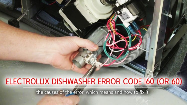 Electrolux dishwasher error code i60 (or 60)